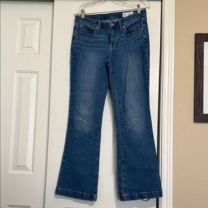 GAP Blue Flared Wide Leg Jeans